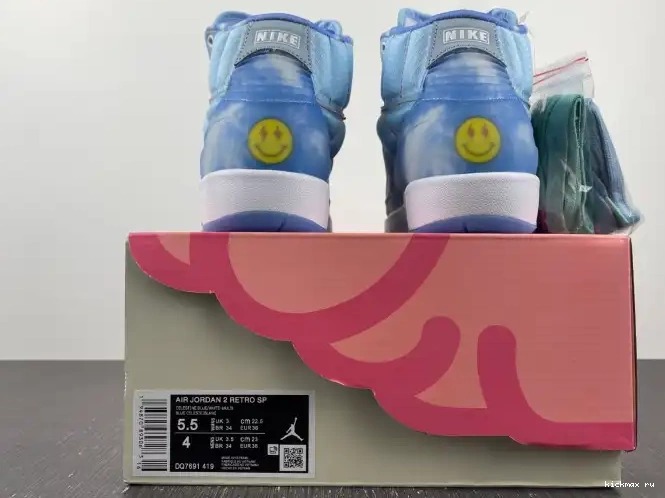 Rep Kickmax Balvin Jordan Retro J 2 DQ7691-419 0401